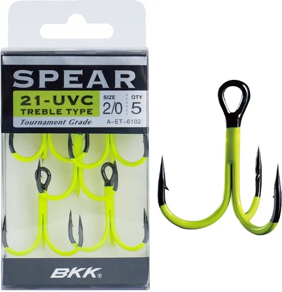 BKK Spear-21 UVC Treble Hooks Citrix #8 van BK — afbeelding 4