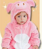 BoefieBoef Combinaison et pyjama animal cochon pour bébé et tout-petit jusqu'à 18 mois - Vêtements d'habillage pour enfants - Costume d'animal - Cochon rose