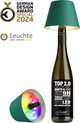 Sompex Flessenlamp " TOP " met houdbare kurk 2.0 | Led| Groen - indoor / outdoor - oplaadbaar | RGB