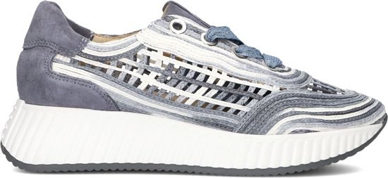 SOFTWAVES Ariana Lage sneakers - Leren Sneaker - Dames - Blauw - Maat 39,5