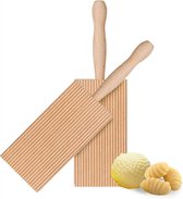 Traditioneel - Gnocchi plankje - Beukenhout - 6x21 cm - Pastamachine - Pastaborden - Pastamaker - Gnocchi
