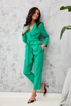 Pantalon classique vert pour femme