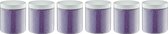 Badkaviaar Lavendel - 200 gram - Pot met witte deksel - set van 6 stuks - bad parels