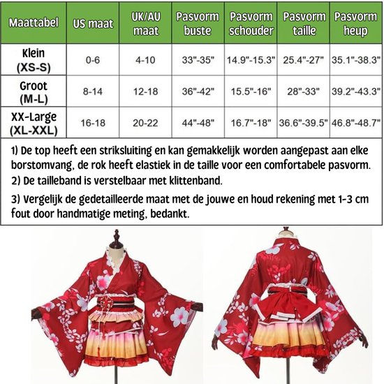 GRACEART Japonais Yukata Kimono Costume Ensemble de Cosplay