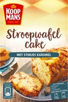 Koopmans Stroopwafel cake met stukjes karamel 400 gr Doos 8 pak