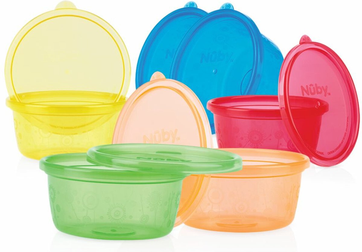 Nuby Snackkommetjes met deksel 300ml (6st)
