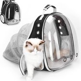 Draagtas voor Huisdieren - Transportrugzak met Ventilatie - Comfortabele Rugzak voor Katten en Honden - Handige Pet Carrier Tas met Mesh Vensters - Ideaal voor Reizen en Wandelen