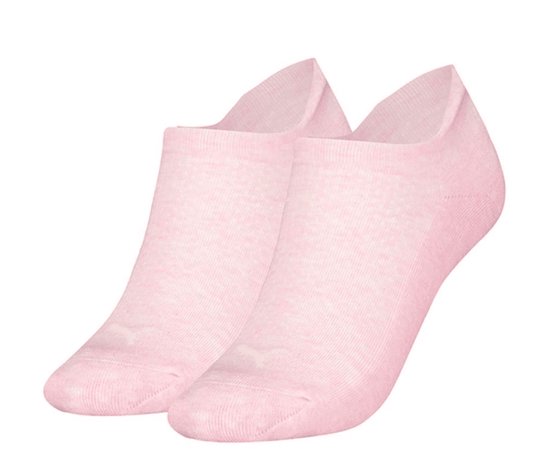 Puma 2 paar dames sneaker sokken - Badstof zool - 42 - Roze
