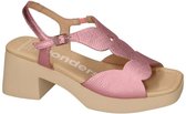 Wonders -Dames - roze donker - sandalen - maat 37