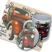 NB! Creative Boutique Coaster, Mug & Mousepad set: Dad/Papa/Vintage