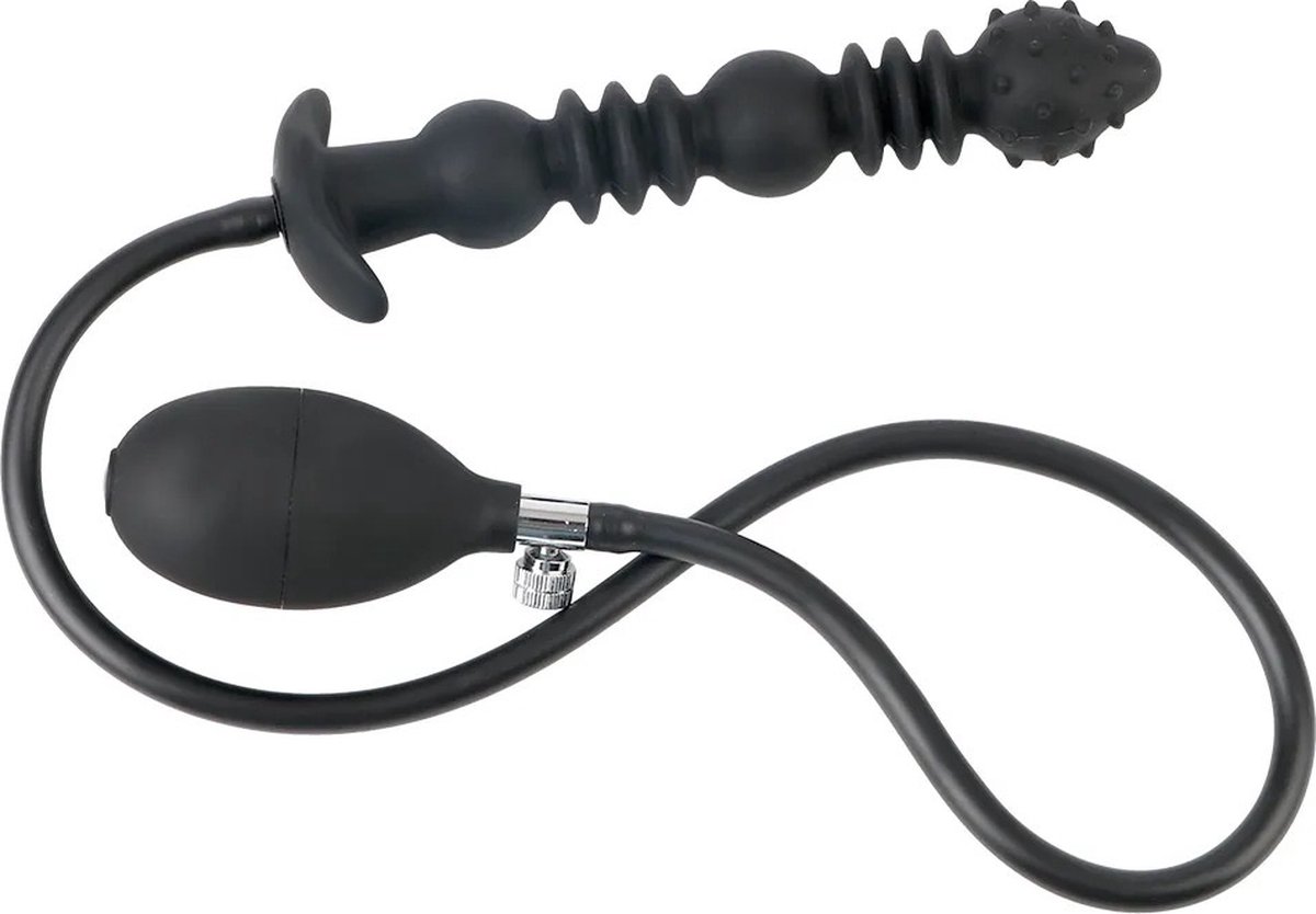 Goedkoopste Buttplug - Buttplugs - Buttplug opblaasbaar - Anaal plug - Anale Speeltjes - Zwart