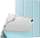 Phreeze Tri Fold TabletHoes - Geschikt voor Samsung Galaxy Tab A8 (2021/2022) Hoesje - Hoes met Ingebouwde Standaard met Pen Houder - Licht Blauw