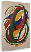 Kleurrijk abstract schilderij - Abstracte kunst schilderij - Schilderijen glas kleurrijk - Landelijke schilderijen - Acrylglas schilderij - Slaapkamer muurdecoratie - 60 x 90 cm 5mm