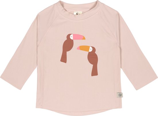 Lässig - UV-Shirt met lange mouwen voor kinderen- Toekan - Poederroze - maat 62-68cm