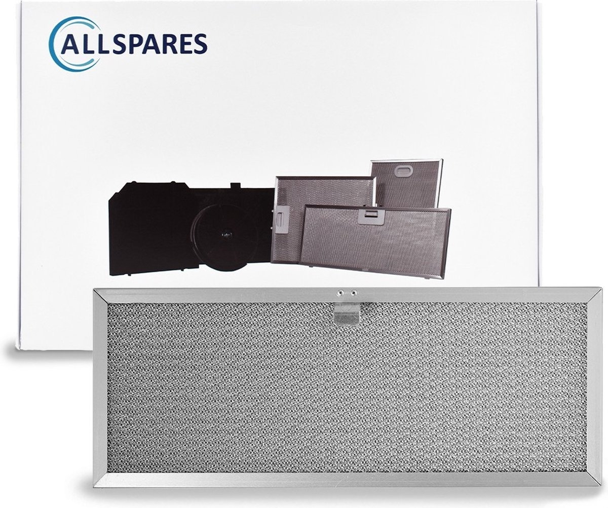 AllSpares Metaalfilter voor afzuigkappen geschikt voor Novy 563-8020A en 609014 (387x153x10mm)