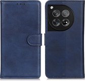 Coverup Luxe Book Case - Geschikt voor OnePlus 12 Hoesje - Blauw