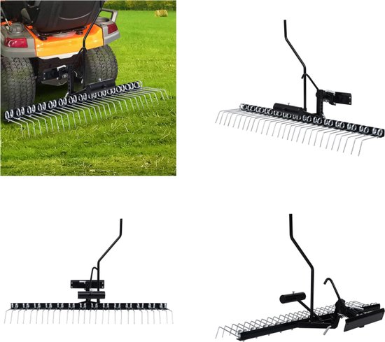 Foto: Vidaxl verticuteerder voor zitmaaier 109 cm verticuteerder verticuteerders gazonbeluchter gazon beluchter