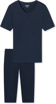 Schiesser Uncover Pyjama lange broek - 803 Blue - maat 36 (36) - Dames Volwassenen - 100% katoen- 177166-803-36