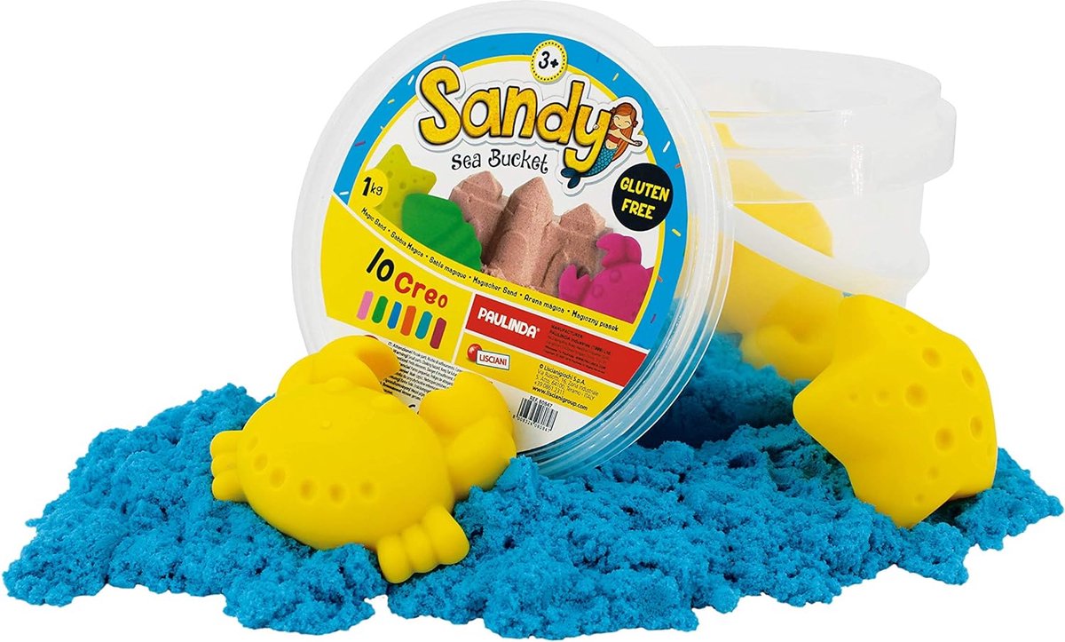 Kinetisch zand 1kg "Sandy sea bucket" Lisciani