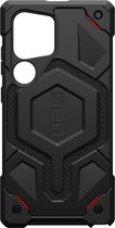 Urban Armor Gear Monarch Kevlar adapté au Samsung Galaxy S24 Ultra | Matériau Kevlar® | Cas de couverture arrière | Noir