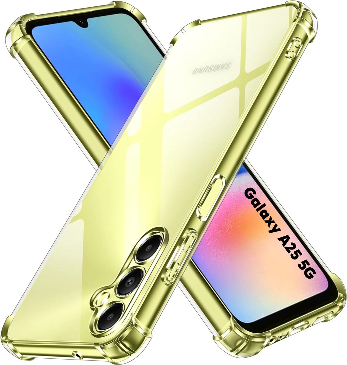 Hoesje voor Samsung Galaxy A25 5G backcover Shockproof siliconen Transparant