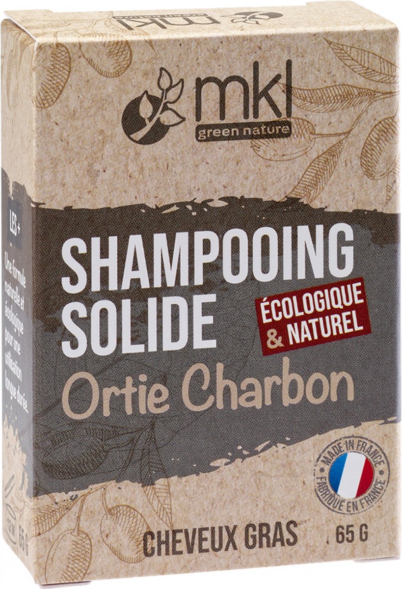 MKL Green Nature Vaste Shampoo Brandnetel Houtskool Vet Haar 65 g