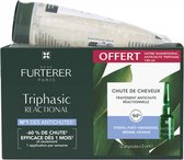 René Furterer Traitement Anti-Chute Réactionnel Triphasique 12 Ampoules + Shampooing Anti-Chute 100 ml Offert