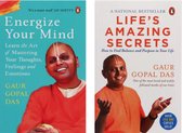 Gaur Gopal Das 2 Books Collection set (Life's Amazing Secrets, Energize Your Mind)