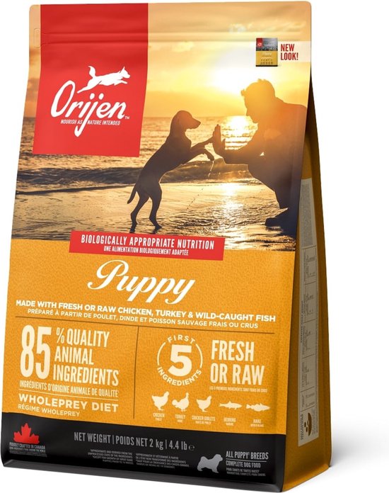 Orijen Whole Prey Puppy - Kip & Kalkoen - Hondenvoer - 2 kg