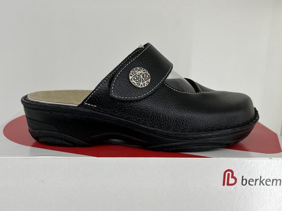 Berkemann Heliane zwart leren slippers / muitljes maat 35,5 - 03457-982 orthopedische schoenen