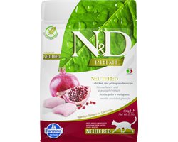 N&D Prime voeding voor de gecastreerde kat Kip 300 gr.