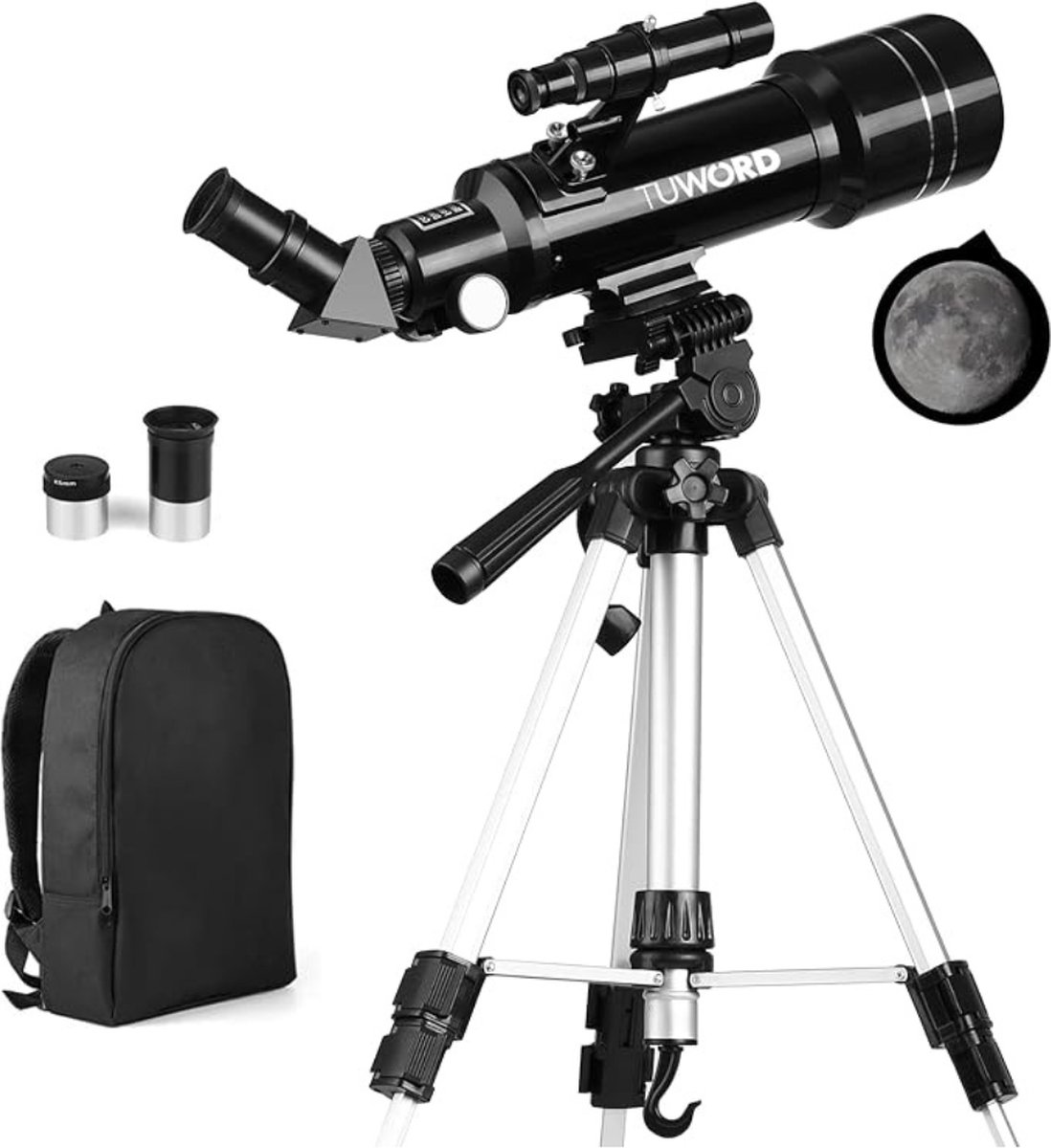 Bol.com Sterrenkijker – Astronomische Telescoop – 70/400 mm Lenzenkijker – Volwassenen & Beginners – Alluminium Statief – Draagb... aanbieding