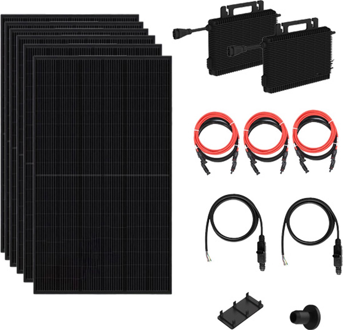 Zonnepanelenset met micro-omvormer | 8 panelen 3280 Wp | Full Black