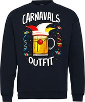 Sweater Carnavals Outfit | Carnavalskleding dames kinderen heren | Carnaval | Foute Party | Navy | maat 3XL