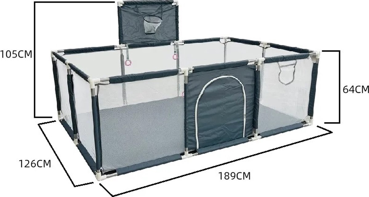 Baby Boxen Indoor Baby Corralitos Veiligheidsbarrières Basketbal Baby Activiteit Gym Grote Parken Voor Baby Groundbox Hek Donker Grijs