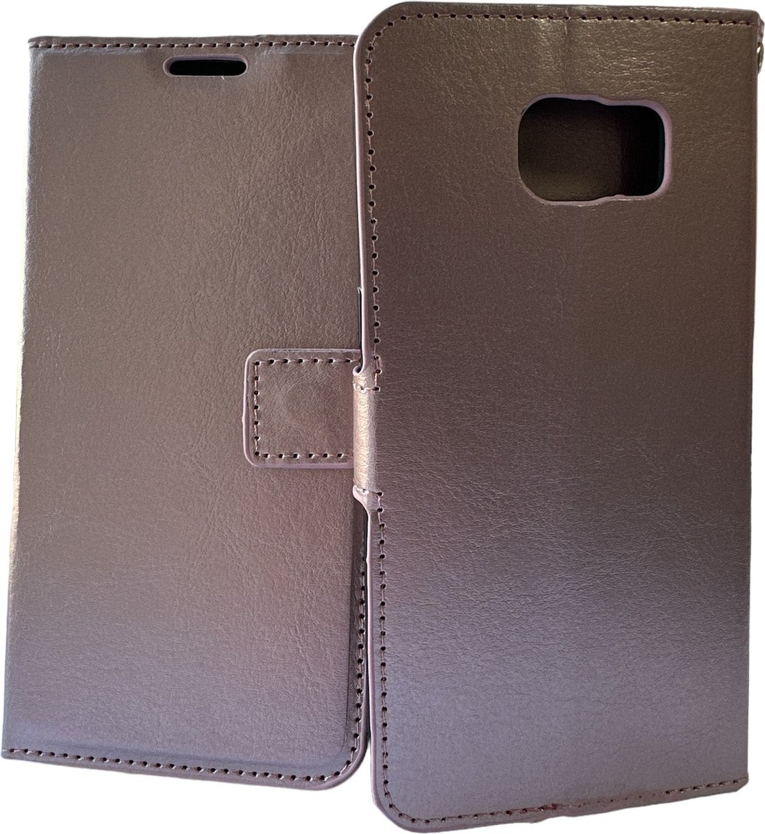 Portemonnee Book Case Hoesje Geschikt voor: Samsung Galaxy S8 Plus - Rosegoud