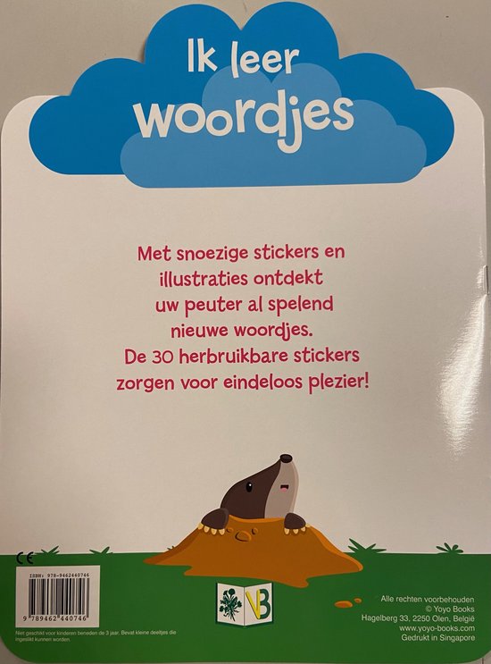 Boek - Ik leer woordjes - 3+
