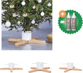 vidaXL Kerstboomstandaard 55x55x15 5 cm Kerstboomvoet Inclusief Onderhoudsset