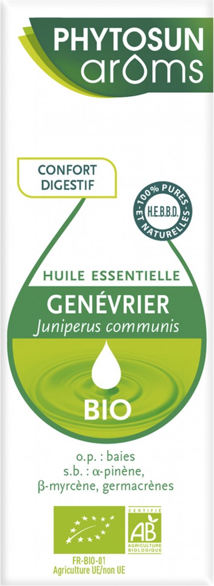 Goedkoopste Phytosun Arôms Jeneverbes (Juniperus Communis) Etherische Olie Biologisch 5 ml