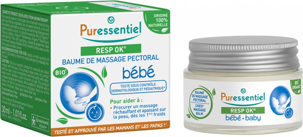 Goedkoopste Puressentiel Resp OK Baby Borst Massagebalsem 30 ml
