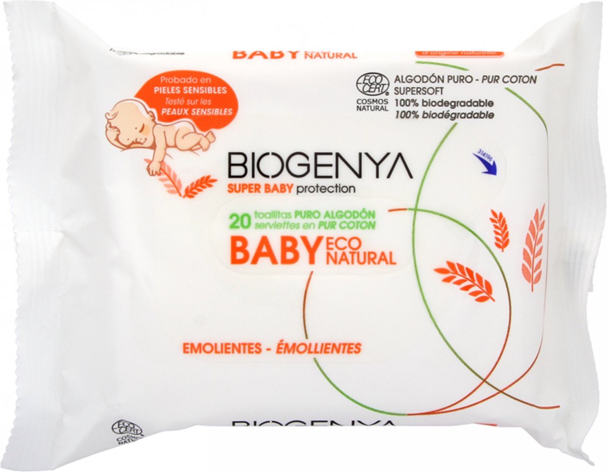 Goedkoopste BioGenya Puur Katoenen Babydoekjes 20 Doekjes