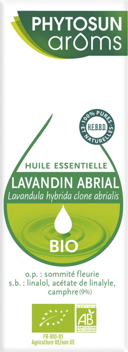 Goedkoopste Phytosun Arôms Lavandin Abrial Etherische Olie (Lavandula Hybrida Clone Abrialis) Bio 10 ml