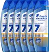 Head & Shoulders Pro-Expert 7 Anti-Haaruitval - Anti-Roos Shampoo - Met Cafeïne - Voordeelverpakking - 6 x 250 ml