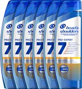 Head & Shoulders Pro-Expert 7 Anti-Haaruitval - Anti-Roos Shampoo - Met Cafeïne - Voordeelverpakking - 6 x 250 ml