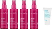 4 x Lee Stafford - Grow Long & Strong Leave-In Treatment 100 ml + Gratis Evo Travelsize