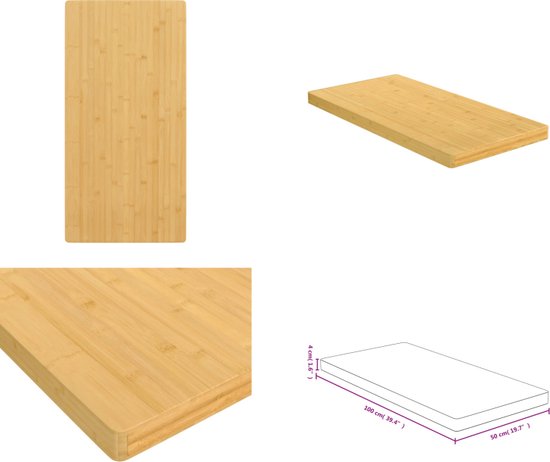 Tafelblad vierkant 50x50x1,5 cm onbehandeld massief eikenhout