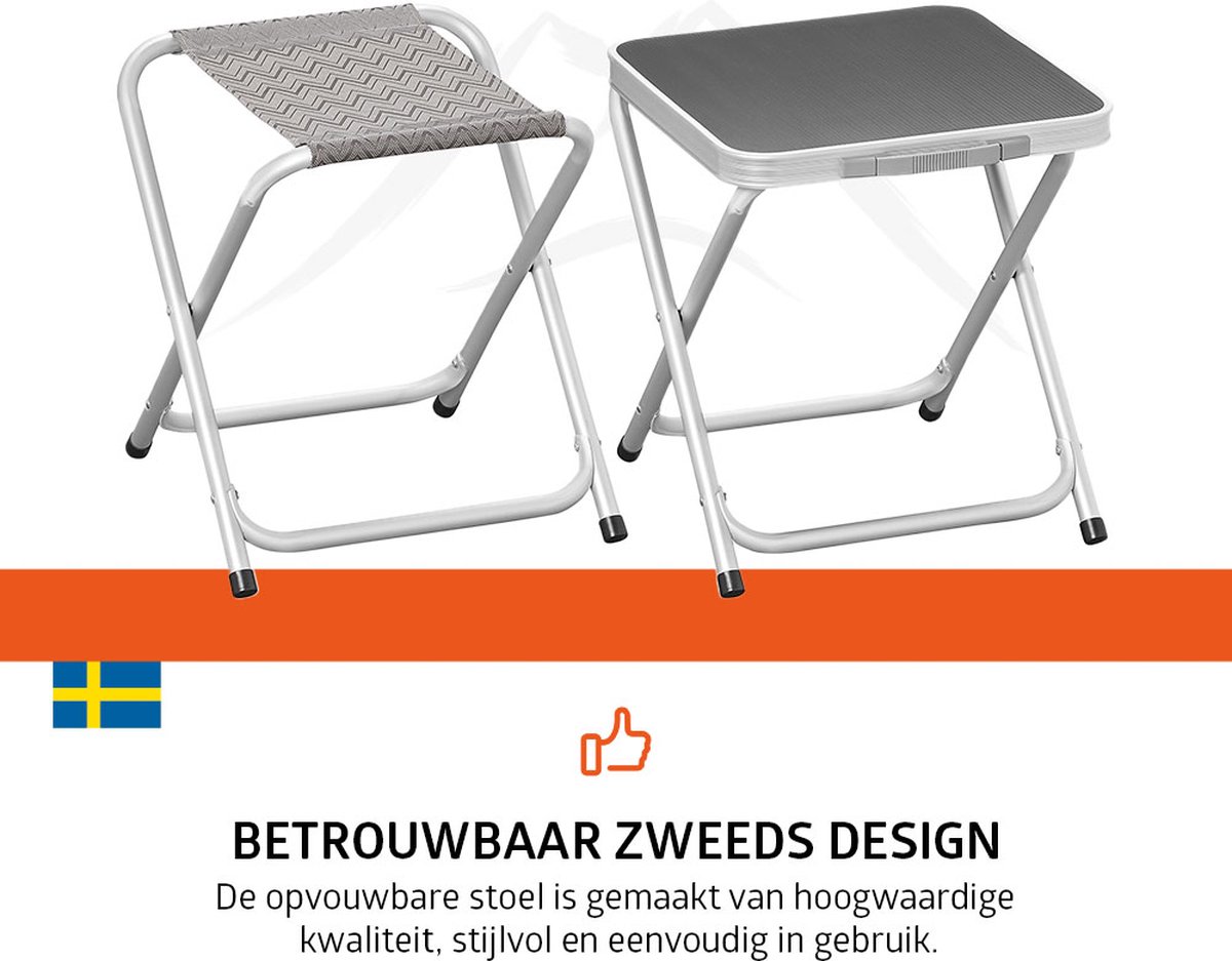Opvouwbaar krukje met tafelblad - Kampeeraccessoires