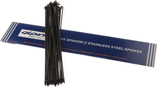 Alpina Spaken 13G (2,34mm) 274mm RVS Zwart (P36) van Alpina — afbeelding 3