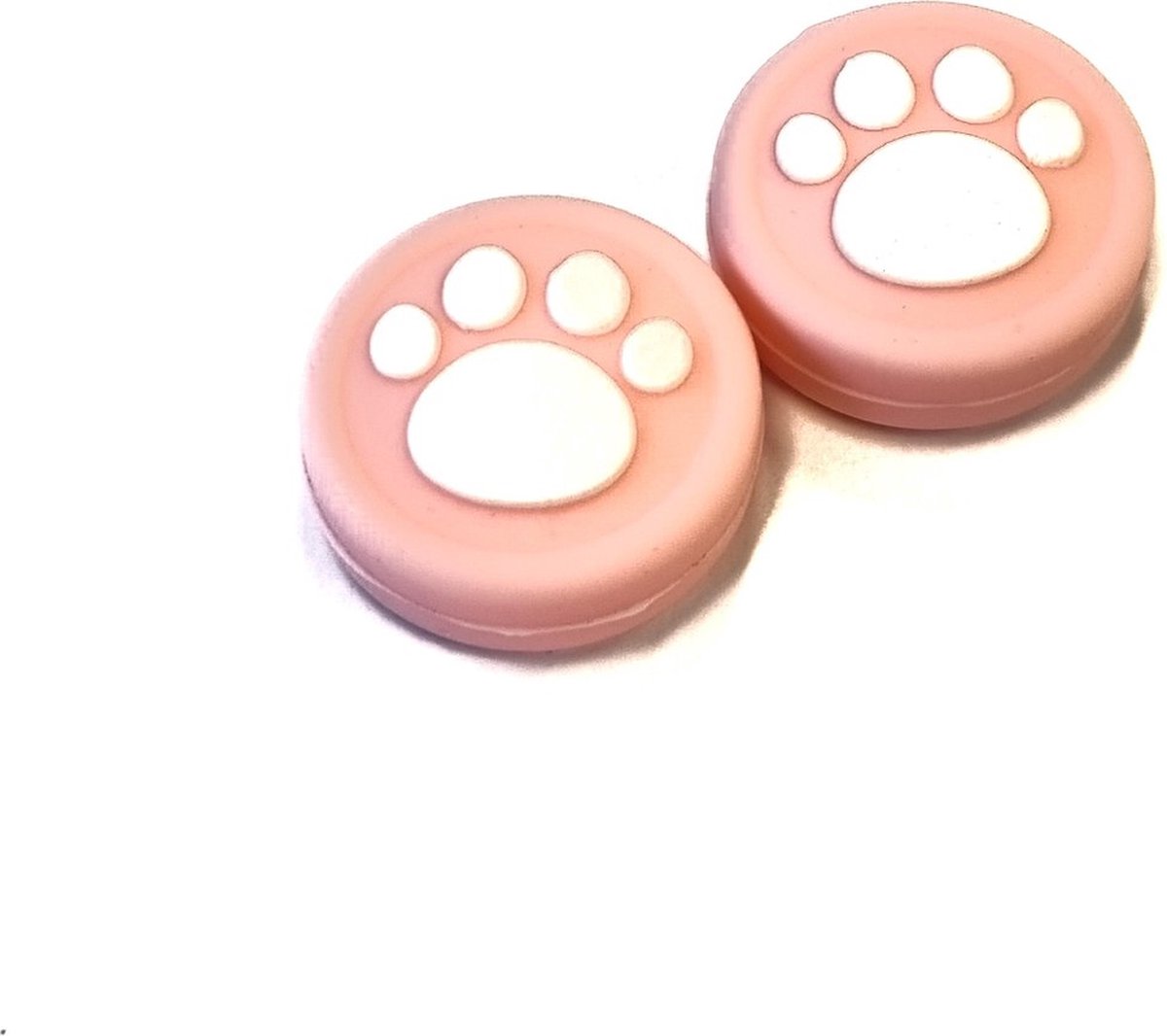 *** Gaming Thumbgrips - Performance Antislip Thumbsticks - Joystick Cap Thumb Grips | Pootjes - Roze met Wit - van Heble® ***