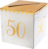 Moneybox Gold 50 - enveloppendoos - moneybox - 50 - jubileum - sarah - abraham